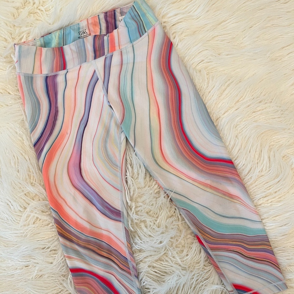 Athleta Girl "Chit Chat Swirl Printed Capri"